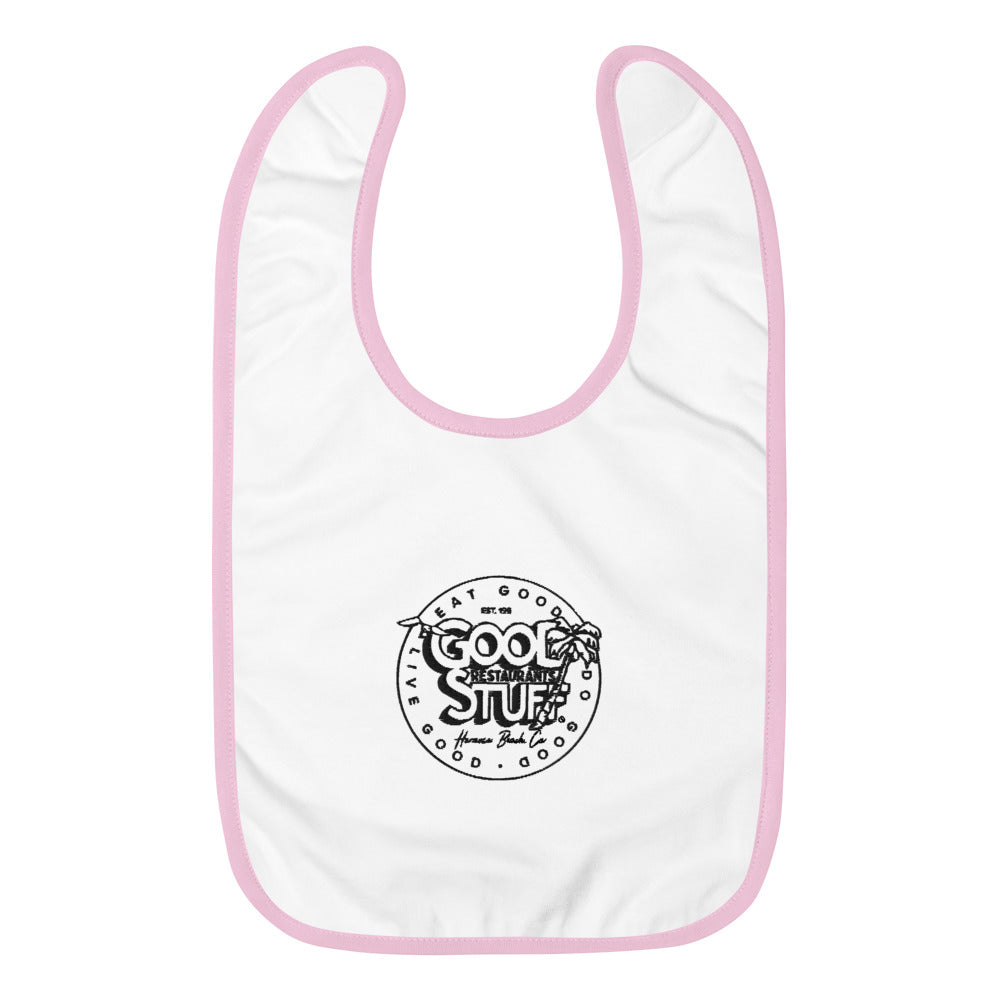 Good Stuff Vintage Hermosa Beach Logo | Embroidered Baby Bib