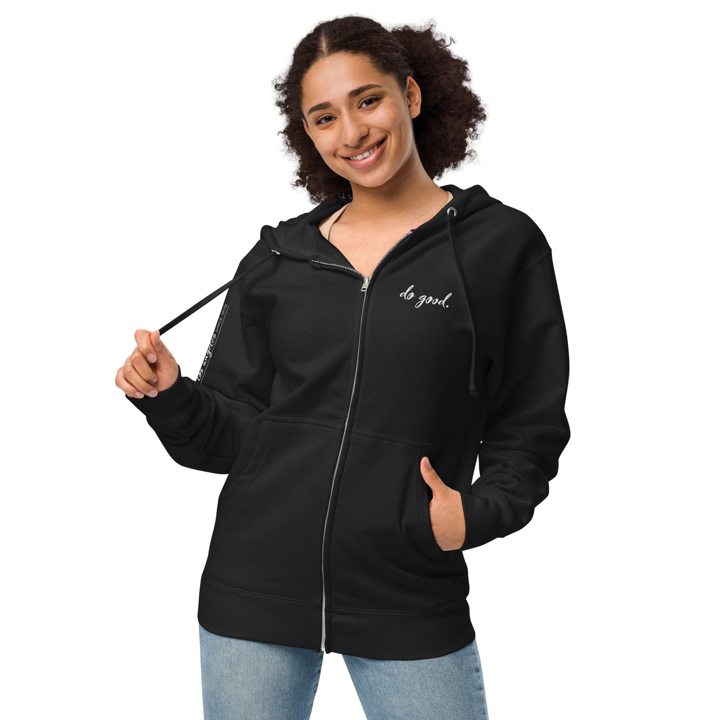 do good. | Unisex Fleece Zip Up Hoodie - Independent Trading Co.