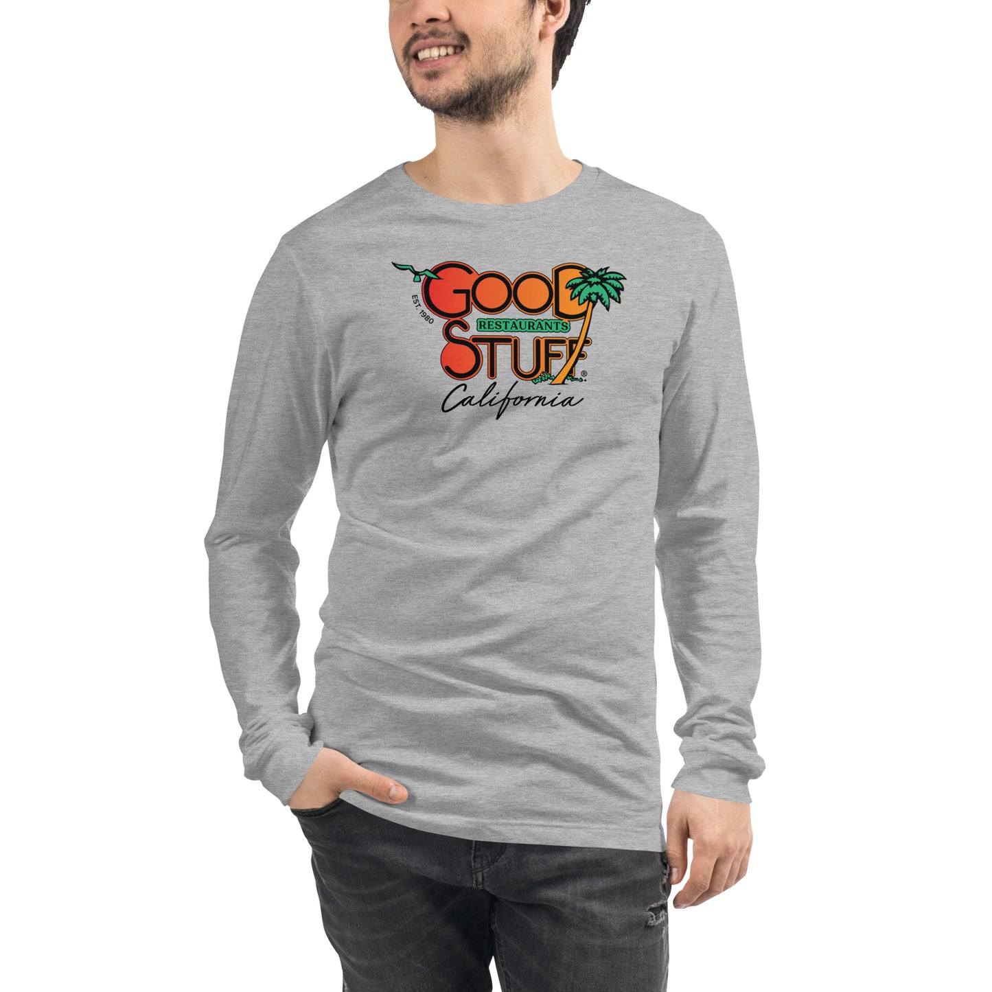 Good Stuff Retro Logo | Unisex Long Sleeve Tee Bella + Canvas