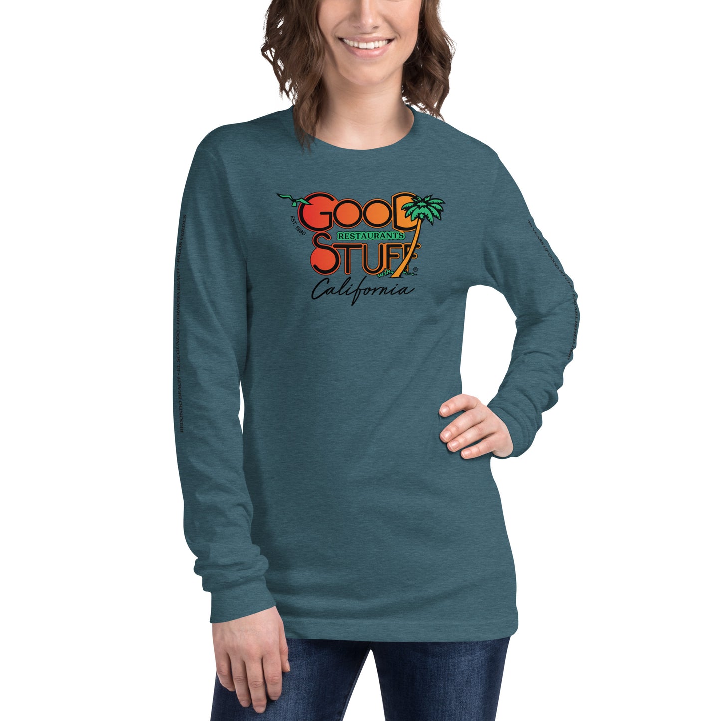 Good Stuff Retro Logo | Unisex Long Sleeve Tee Bella + Canvas