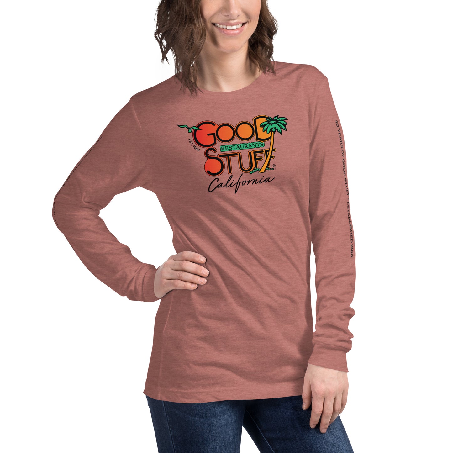 Good Stuff Retro Logo | Unisex Long Sleeve Tee Bella + Canvas