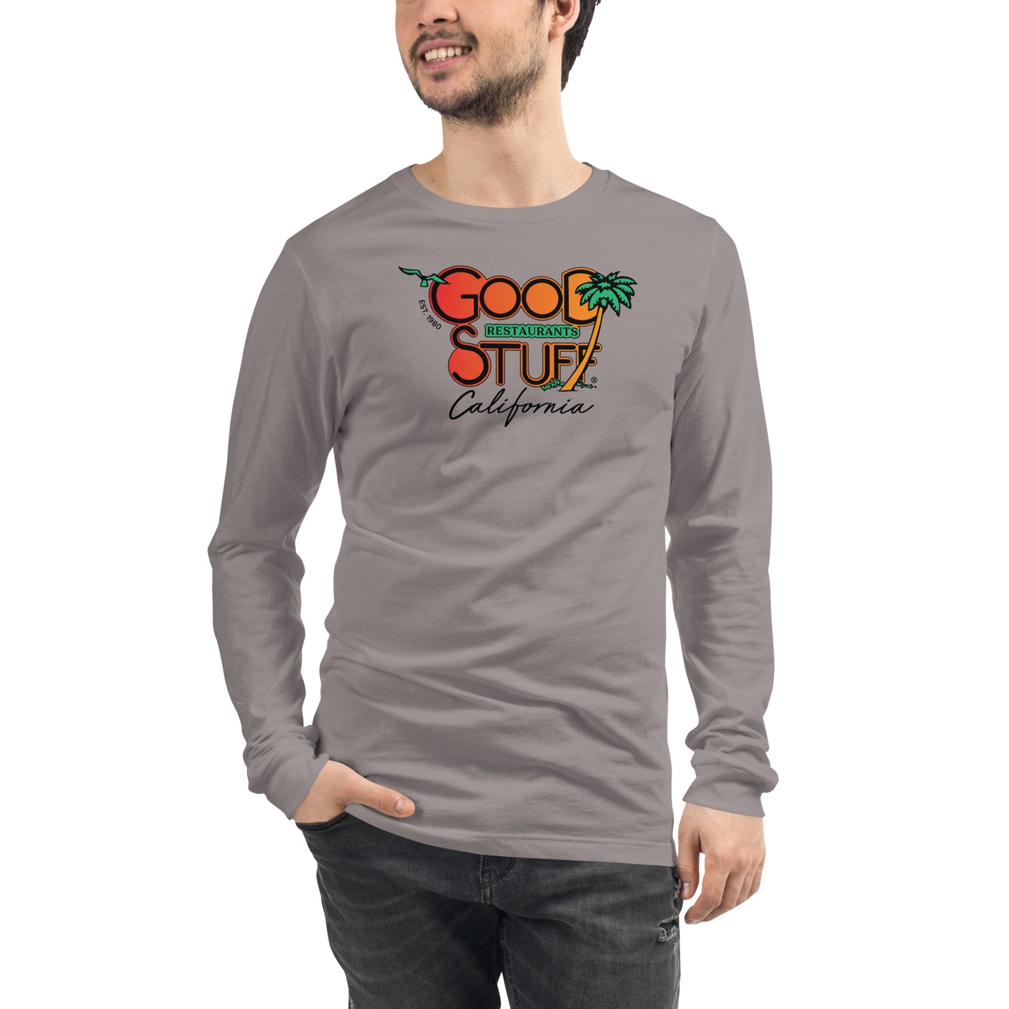 Good Stuff Retro Logo | Unisex Long Sleeve Tee Bella + Canvas