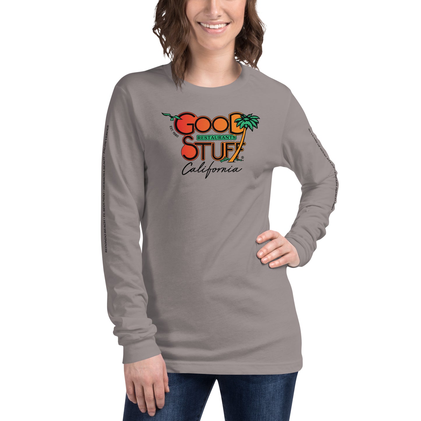Good Stuff Retro Logo | Unisex Long Sleeve Tee Bella + Canvas