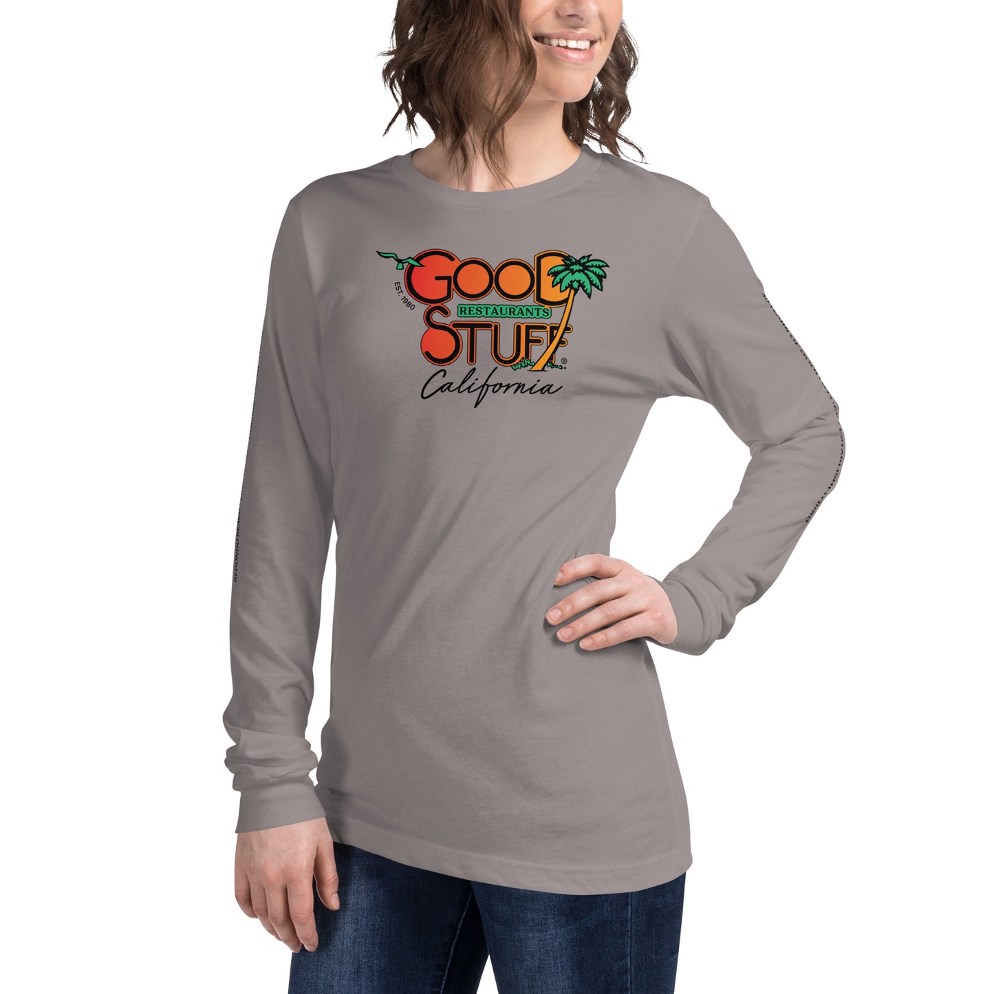 Good Stuff Retro Logo | Unisex Long Sleeve Tee Bella + Canvas
