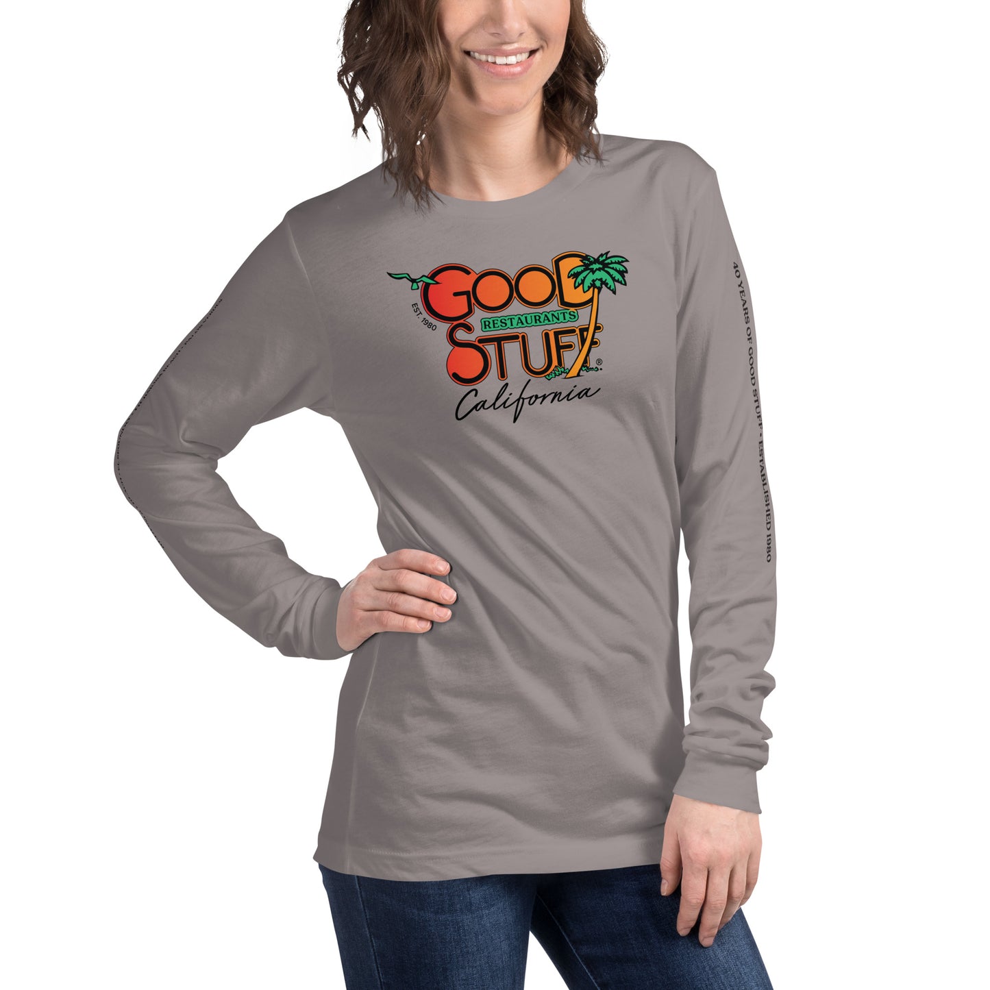 Good Stuff Retro Logo | Unisex Long Sleeve Tee Bella + Canvas