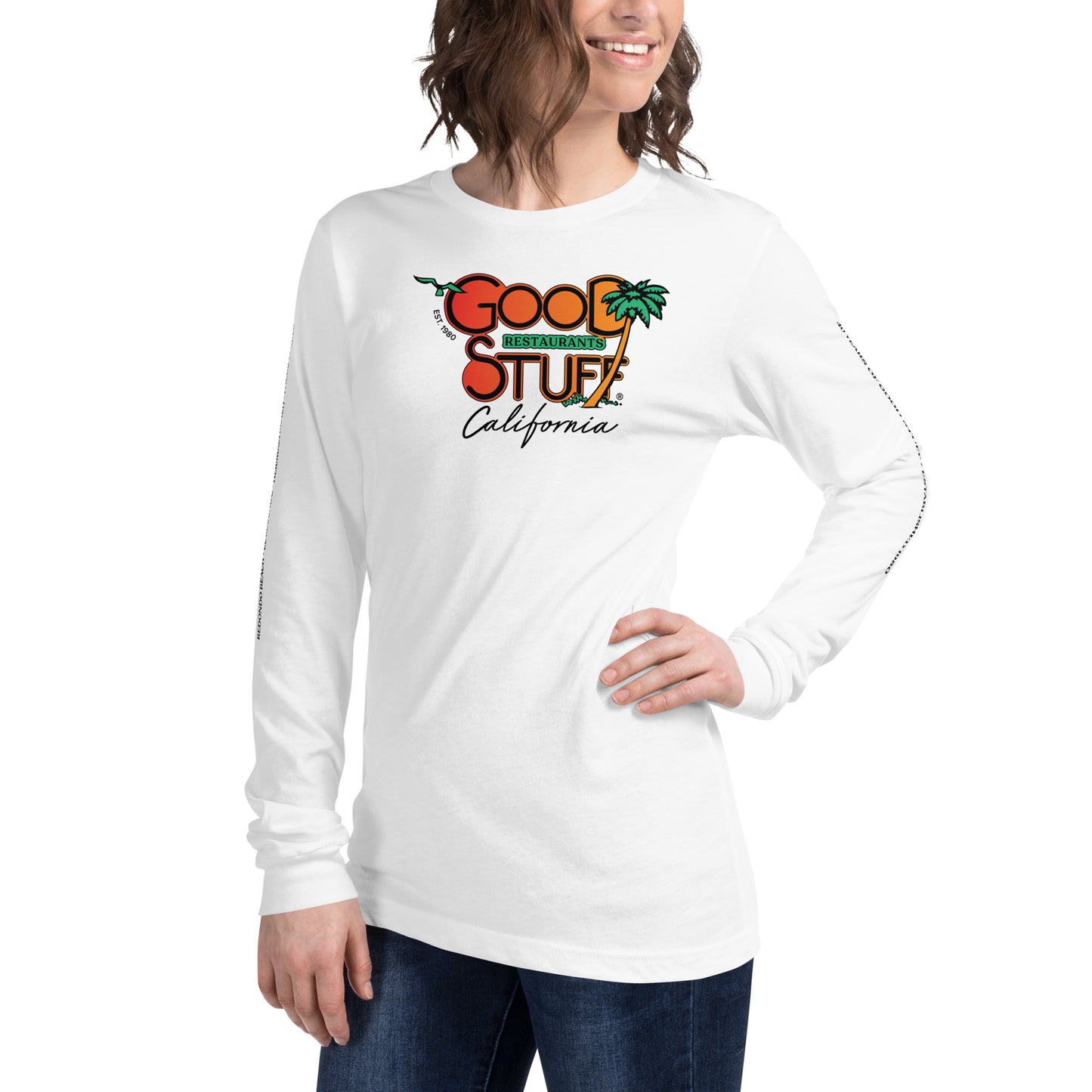 Good Stuff Retro Logo | Unisex Long Sleeve Tee Bella + Canvas