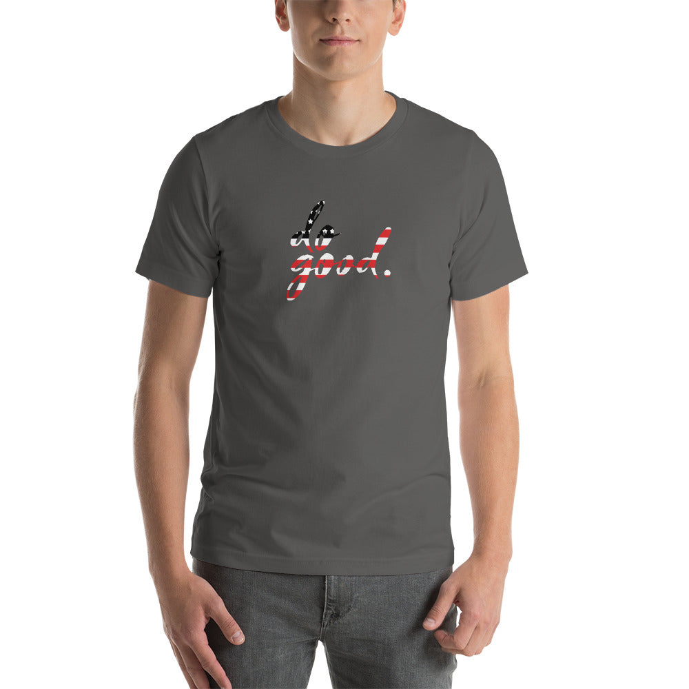 do good. Patriotic Black and Red | Unisex Staple T-Shirt - Bella + Canvas