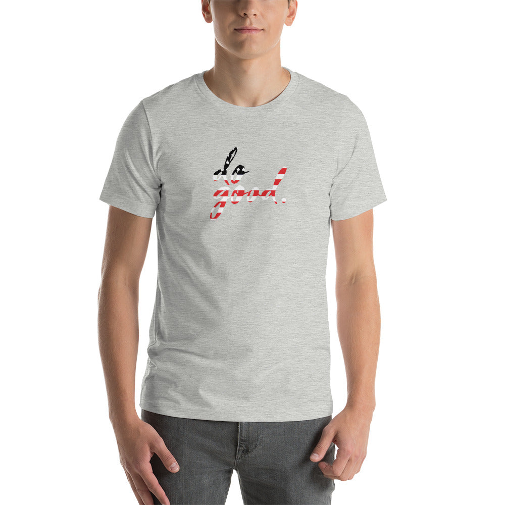 do good. Patriotic Black and Red | Unisex Staple T-Shirt - Bella + Canvas