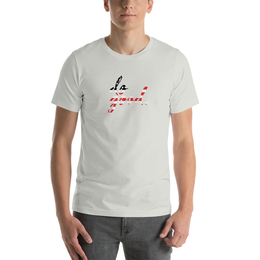 do good. Patriotic Black and Red | Unisex Staple T-Shirt - Bella + Canvas