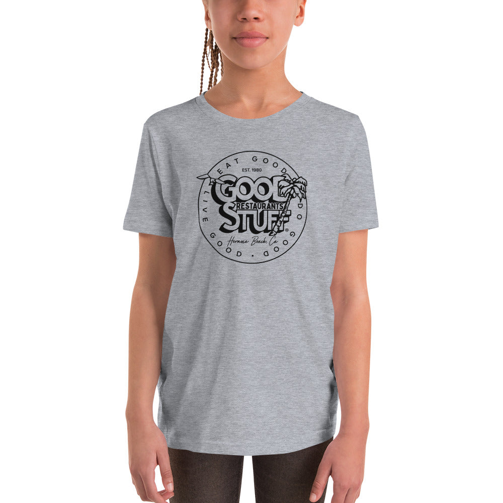 Good Stuff Vintage Hermosa Beach Logo | Unisex Youth Short Sleeve T-Shirt