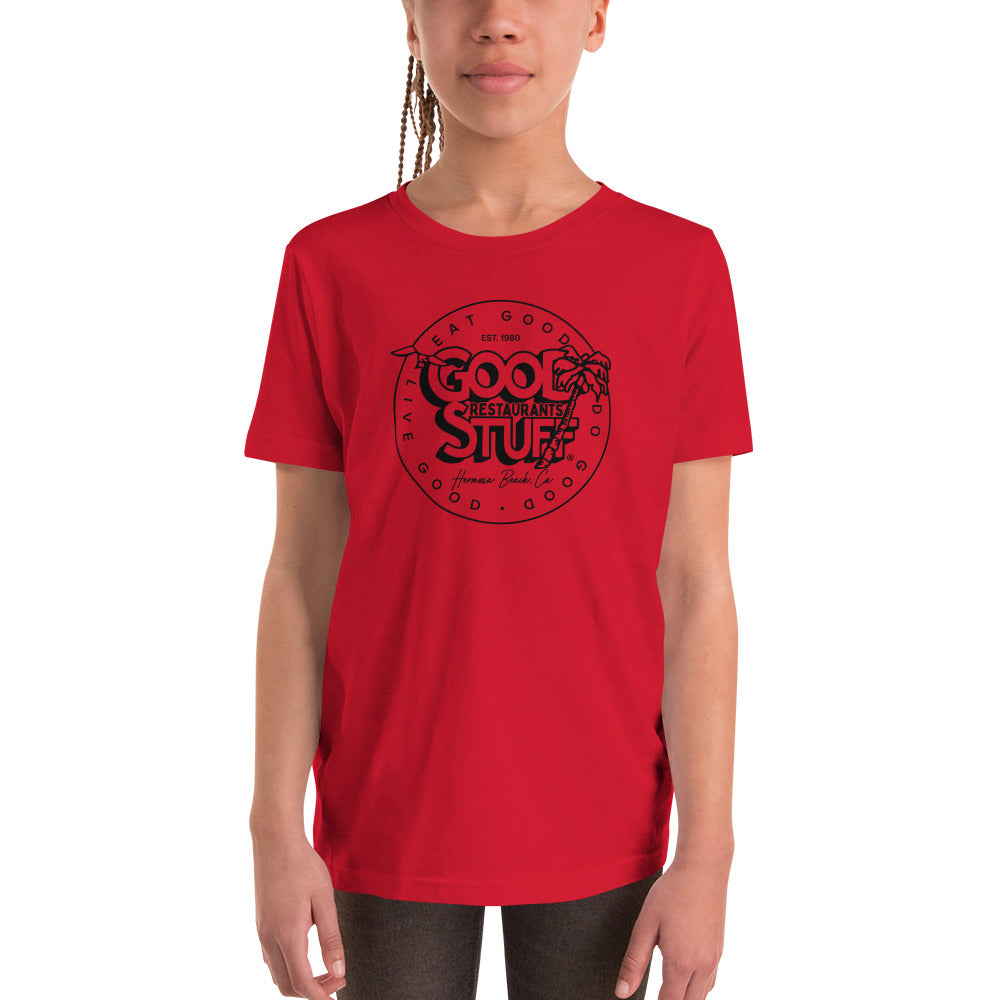 Good Stuff Vintage Hermosa Beach Logo | Unisex Youth Short Sleeve T-Shirt