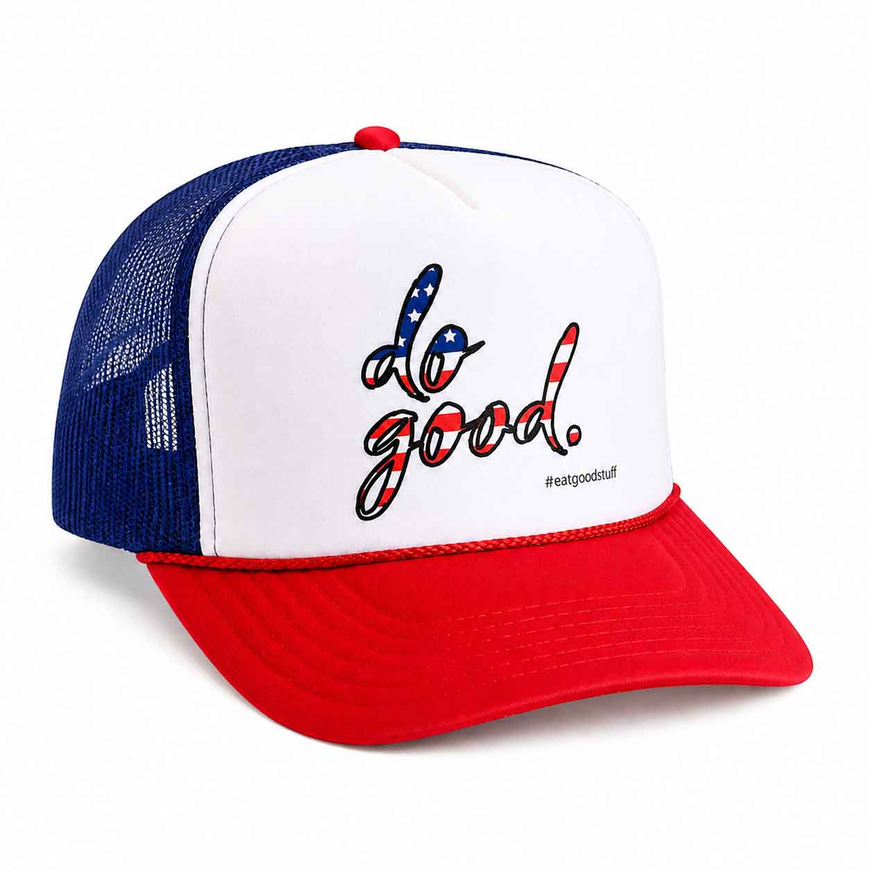 Do Good Patriotic Mesh Back Trucker Hat