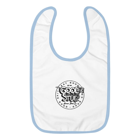 Good Stuff Vintage Hermosa Beach Logo | Embroidered Baby Bib