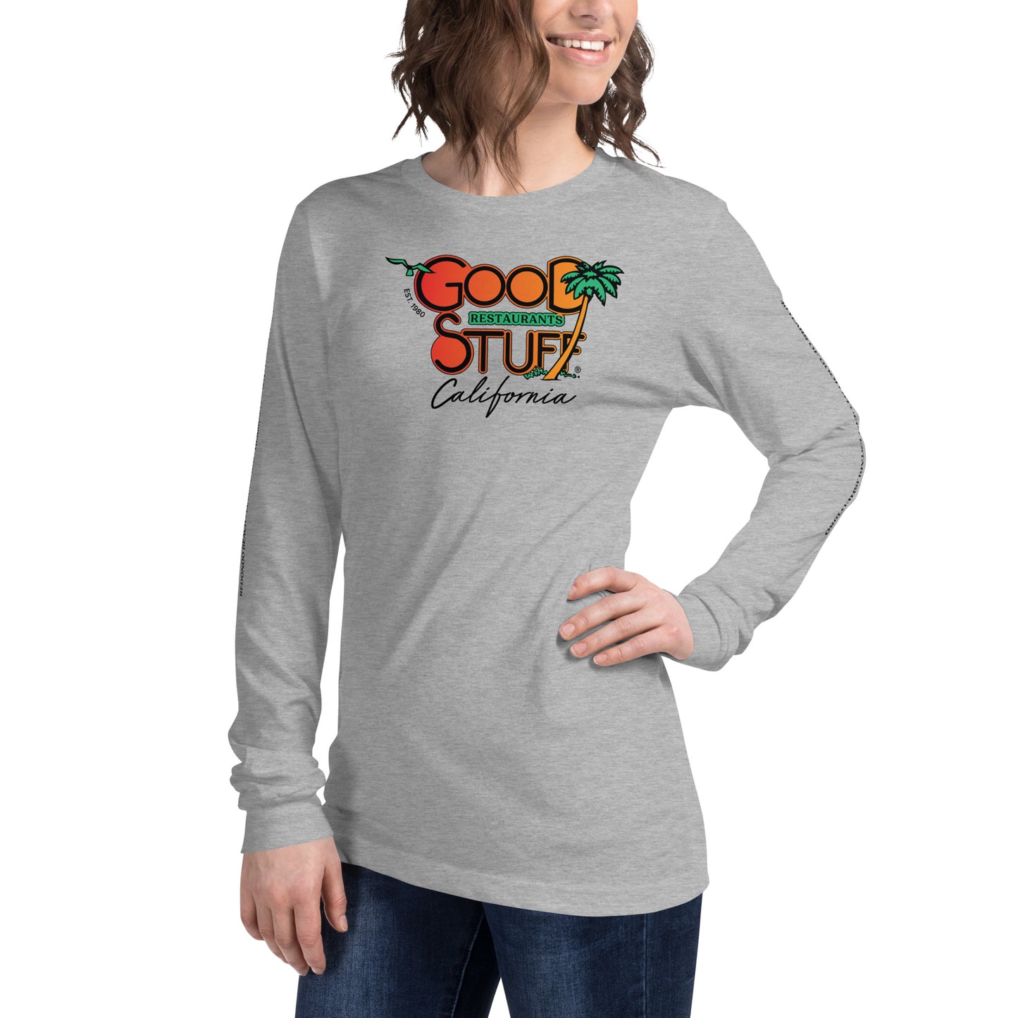 Good Stuff Retro Logo | Unisex Long Sleeve Tee Bella + Canvas