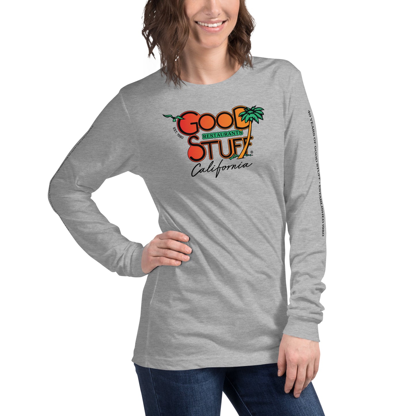 Good Stuff Retro Logo | Unisex Long Sleeve Tee Bella + Canvas