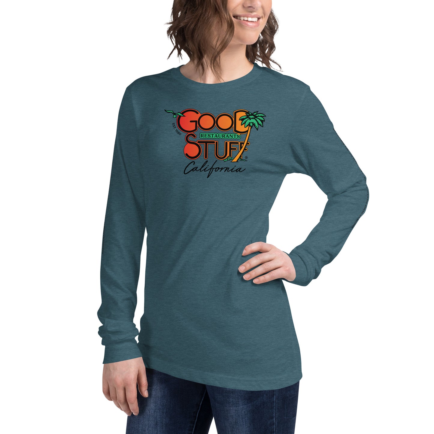 Good Stuff Retro Logo | Unisex Long Sleeve Tee Bella + Canvas