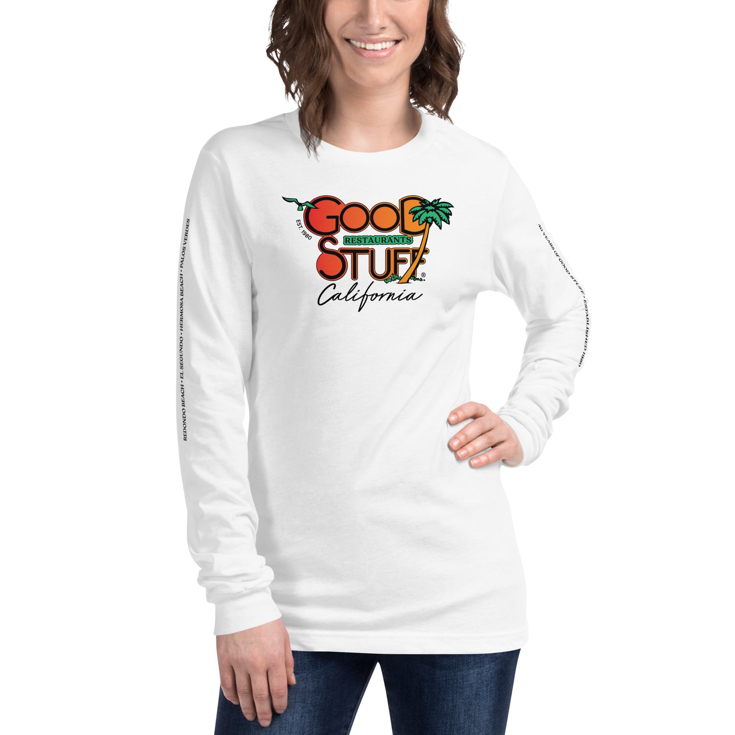 Good Stuff Retro Logo | Unisex Long Sleeve Tee Bella + Canvas