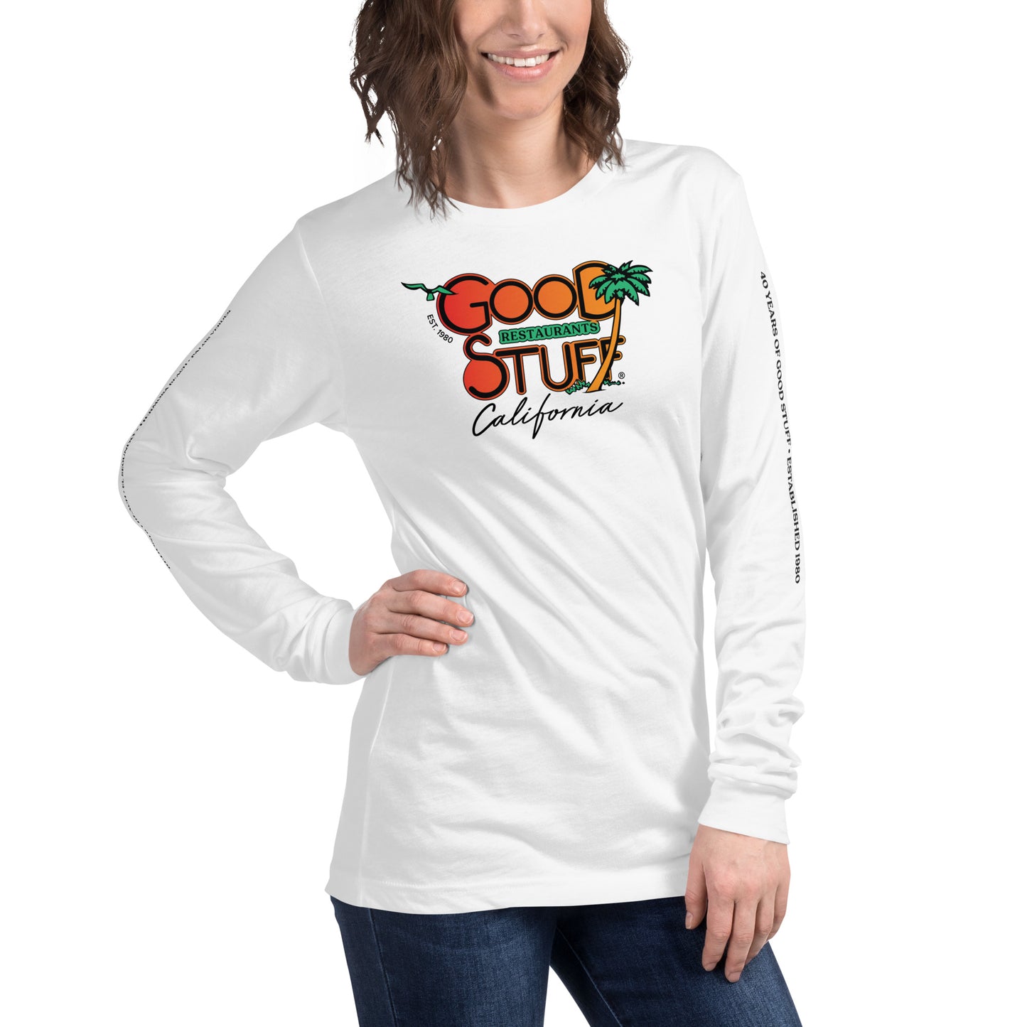 Good Stuff Retro Logo | Unisex Long Sleeve Tee Bella + Canvas