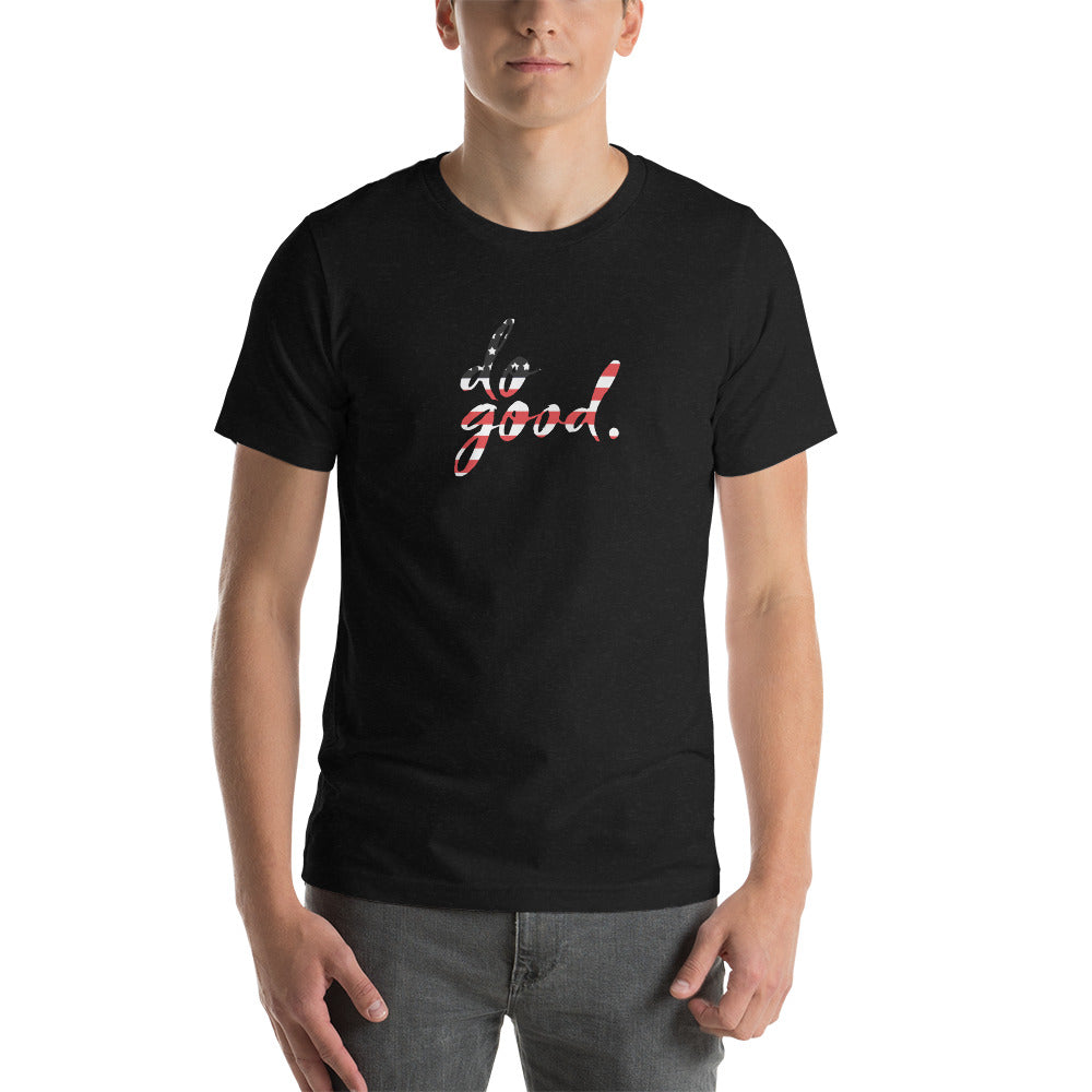 do good. Patriotic Black and Red | Unisex Staple T-Shirt - Bella + Canvas
